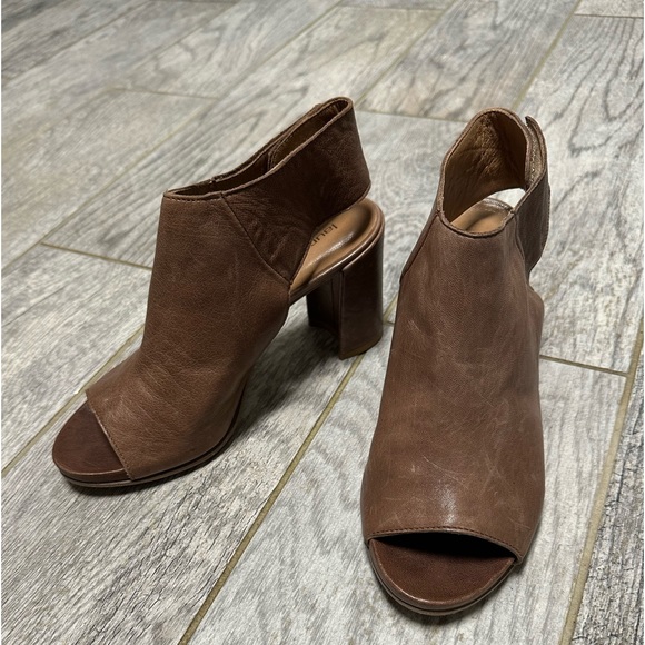 NEW Laura Bellariva Peep Bootie Italy Leather Size 6/36 - Picture 5 of 9